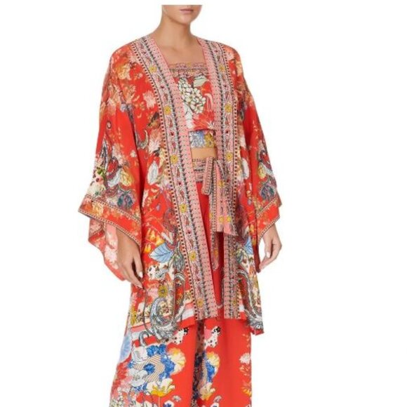 Camilla Silk Kimono Paisley in patches OS - Picture 1 of 10